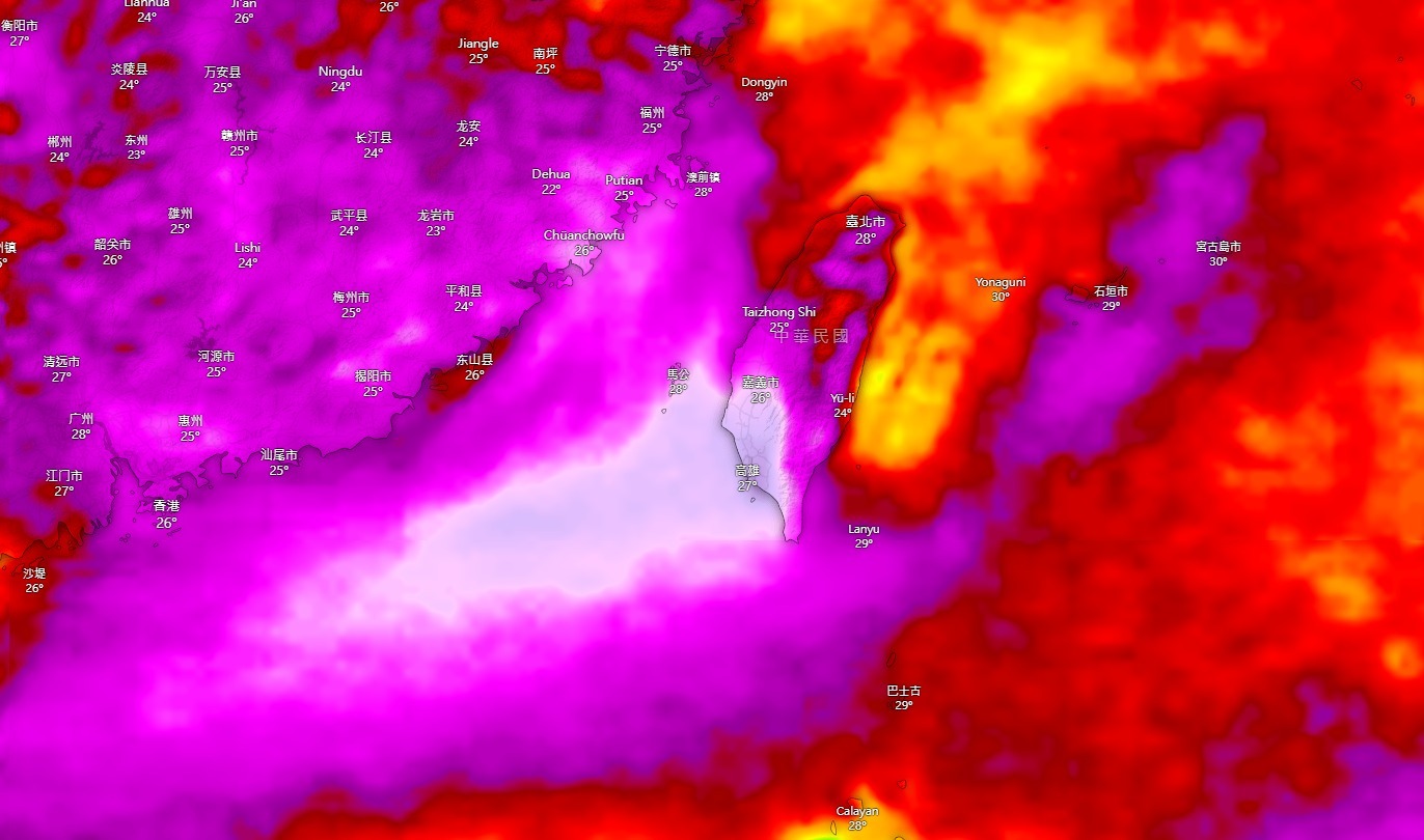 中南部狂炸雨10天！「這2天」雨量將達高峰　氣象粉專PO圖：紫紅籠罩